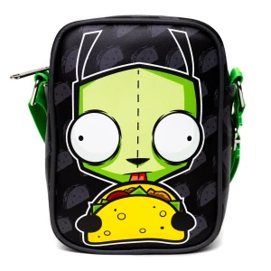 Invader Zim Gir Taco Pose Flat Crossbody Bag