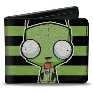 Invader Zim Gir Pose Stripe Bi-Fold Wallet