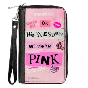 Mean Girls Plastics Quotes Zip Around Wallet