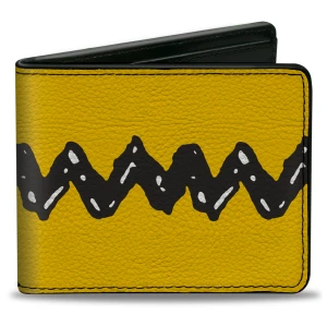 Peanuts 75Th Anniversary Charlie Brown Zig Zag Stripe Bi-Fold Wallet