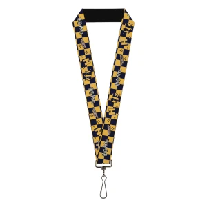 Harry Potter Hufflepuff Icons Checker Lanyard