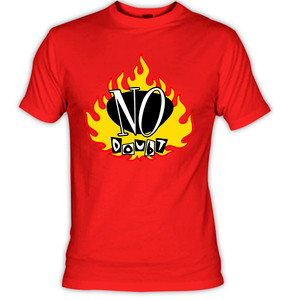  No Doubt "Fire" Red T-shirt