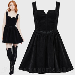 Elderroot Black Mini Dress
