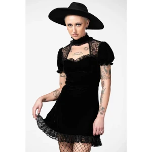 Julienne Velvet Keyhole Dress 