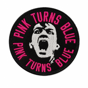 Pink Turns Blue - Round Logo 3" Embroidered Patch