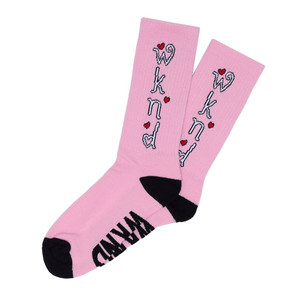 WKND Heart Pink socks