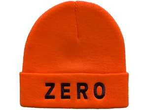 Zero Army Embroidered Orange Beanie