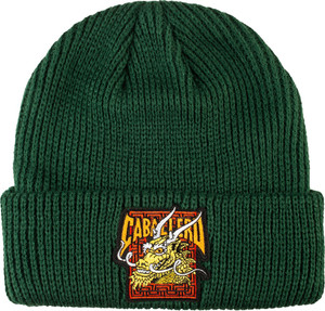 Powell Cab Street Dragon Forest Green Beanie