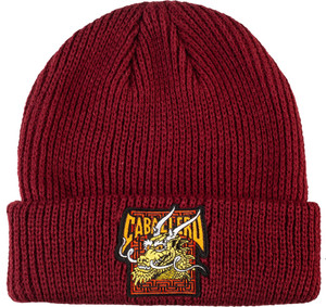 Powell Cab Street Dragon Burgundy Beanie