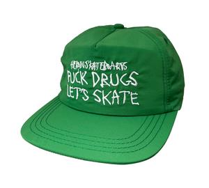 Heroin Fuck Drugs Green Snapback Hat