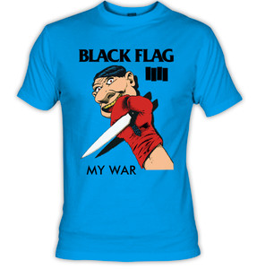 Black Flag - My War Teal T-shirt 