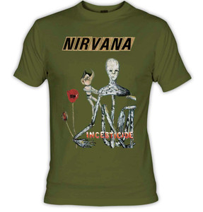 Nirvana - Incesticide Olive T-Shirt