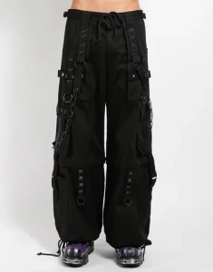 Mega Dark Street Wide Leg Parachute Convertible Pants - Unisex
