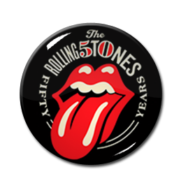 The Rolling Stones - 50 Years 1" Pin