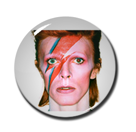 David Bowie - Aladdin Sane 1" Pin