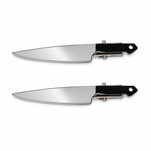 Pair Acrylic Knive Hair clips