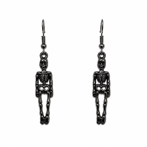Metallic Skeleton Earrings
