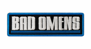 Bad Omens - Blue Logo 5x1.5" Embroidered Patch