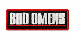 Bad Omens - Red Logo 5x1.5" Embroidered Patch