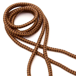 8i Boot 150cm Chequered Tan Round Poly Laces
