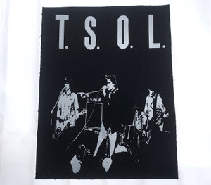 T.S.O.L. - Live! 12x16" Printed Backpatch