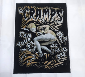 The Cramps - Can Your Pussy Do The Dog? 12.5x16" Printed Backpatch