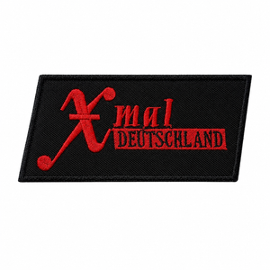 X-Mal Deutschland - Red Logo 5.5x2.5" Embroidered Patch 