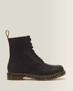 Dr Martens 1460 Black Serena Wyoming Leather Lace Up Women's  Boots