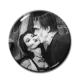 Lily and Herman Munster 1.5" Pin