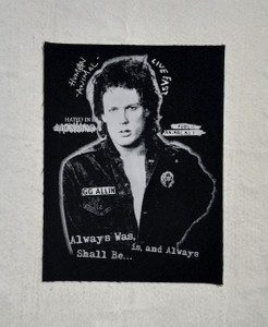 Gg Allin - Always 12x15" Printed Backpatch