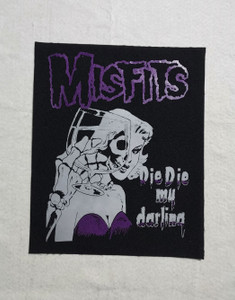 Misfits - Die Die My Darling 12.5x15.5" Printed Backpatch