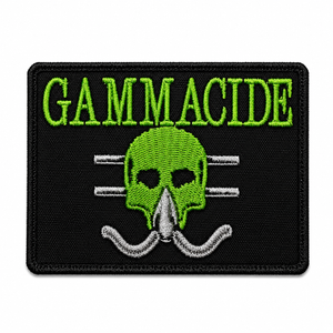 Gammacide - Skull Masked 4x3" Embroidered Logo