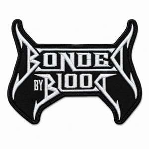 Bonded By Blood - White Logo 4.75x4" Embroidered Patch 