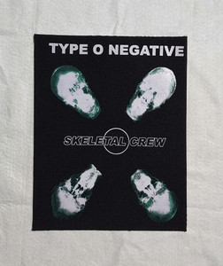 Type O Negative - Skeletal Crew 12.5X15.5" Printed Backpatch