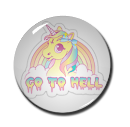 Go To Hell 1.5" Pin