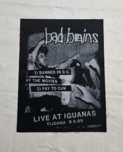 Bad Brains - Banned In D.C. 12 x15.5" Printed Backpatch