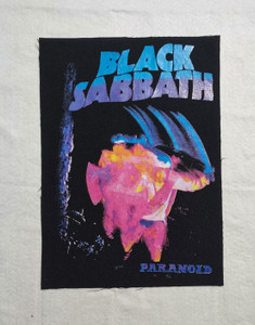 Black Sabbath - Paranoid 12.5 x 17.5" Printed Backpatch