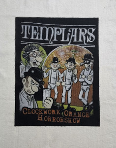 Templars - Clockwork Orange 12.5 x 16" Printed Backpatch
