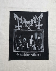 Mayhem - Deathlike Silence 12x15.5" Printed Backpatch