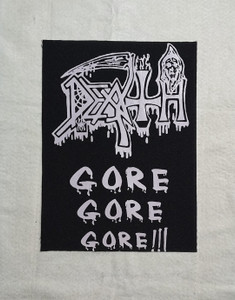 Death - Gore Gore Gore 12x17" Printed Backpatch