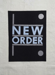 New Order Logo 11.5x15" Printed Backpatch