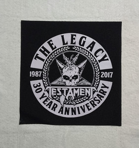 Testament - Legacy 30 Year Anniversary 12x12" Printed Backpatch
