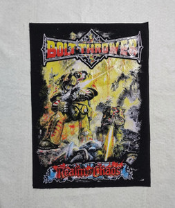 Bolt Thrower - Real Of Chaos 12.5x17" Printed Backpatch