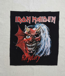 Iron Maiden - Purgatory 12.5x13.5" Printed Backpatch