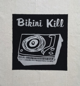 Bikini Kill - Turntable 12x12" Printed Backpatch