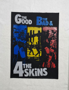 4Skins - The Good The Bad 12.5x17" Printed Backpatch