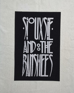 Siouxsie And The Banshees Logo 10x16.5" Printed Backpatch