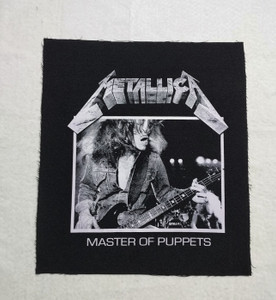 Metallica - Cliff Burton Master Of Puppets 12.5x13" Printed Backpatch