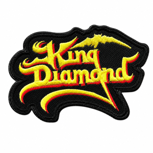 King Diamond - Yellow & Red 3.5x2.5" Logo Embroidered Patch