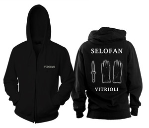Selofan - Vitrioli Zippered Hooded Sweatshirt w/ Embroidery
